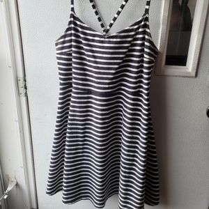 Black & White Stripped Tank Dress